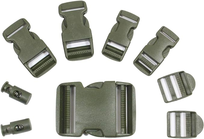 Набір фастексів Mil-Tec 9 шт. Олива (13458001)
