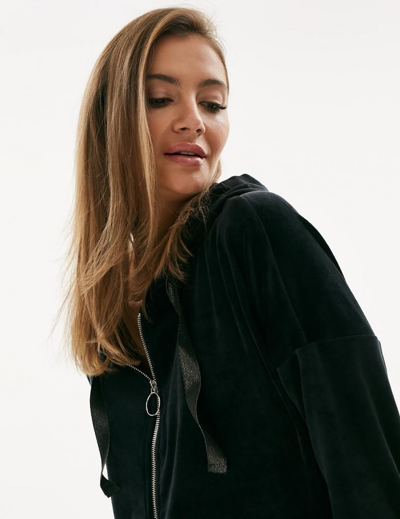 Толстовка женская Diverse VELVIA XS Чорний (5902598656308) - фото 4