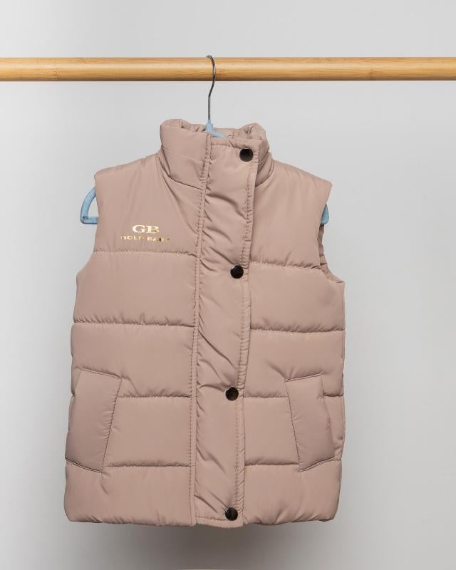 Безрукавка детская демисезонная 122 см Мокко (БК86-134-д)