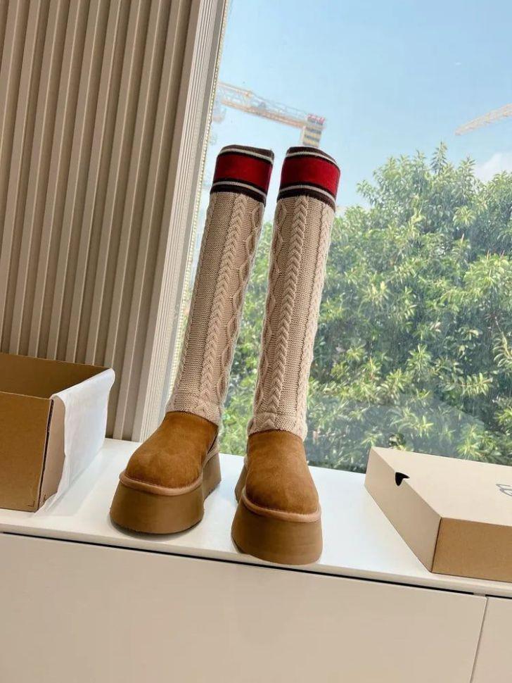 Уги жіночі UGG Sweater Letter Boots Chestnut р. 37 Помаранчевий (16554) - фото 14