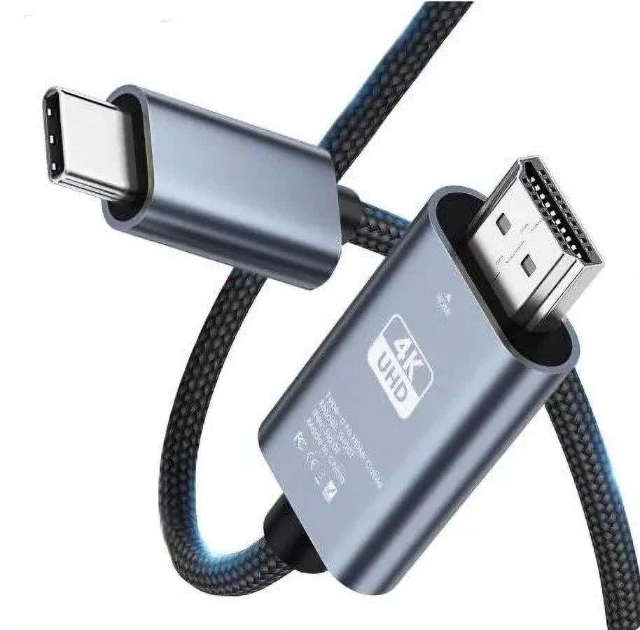 Кабель Nierbo USB-C на HDMI 4K 30hz высокой четкости для дома и офиса USB Type-C to HDMI 2 м (2218446161) - фото 1