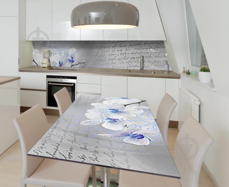 Наклейка 3Д виниловая на стол Zatarga «Мемуары орхидеи» 600х1200 мм (Z184930st)