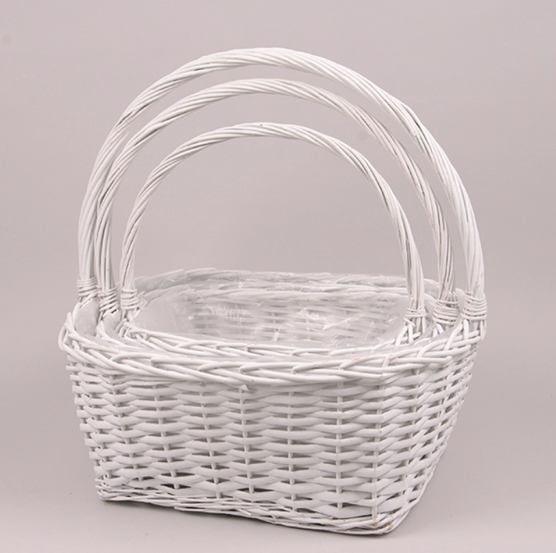 Комплект корзин из лозы 3 шт. (46131)