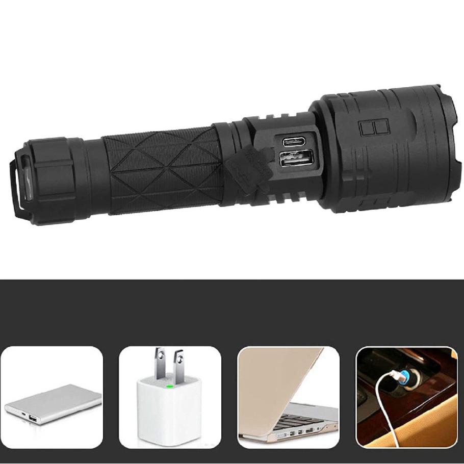 Ліхтар акумуляторний Watton WT-604 з USB зарядкою та функцією Powerbank 3000 Лм - фото 5 Ліхтар акумуляторний Watton WT-604 з USB зарядкою та функцією Powerbank 3000 Лм - фото 5