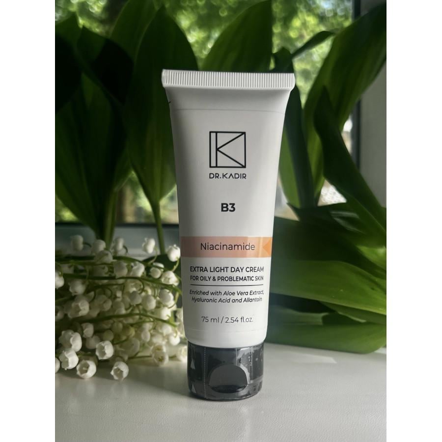 Крем для обличчя Dr. Kadir В3 Extra Light Day Cream for Oily and Problematic Skin для проблемної та жирної шкіри 75 мл (2835399621) - фото 2