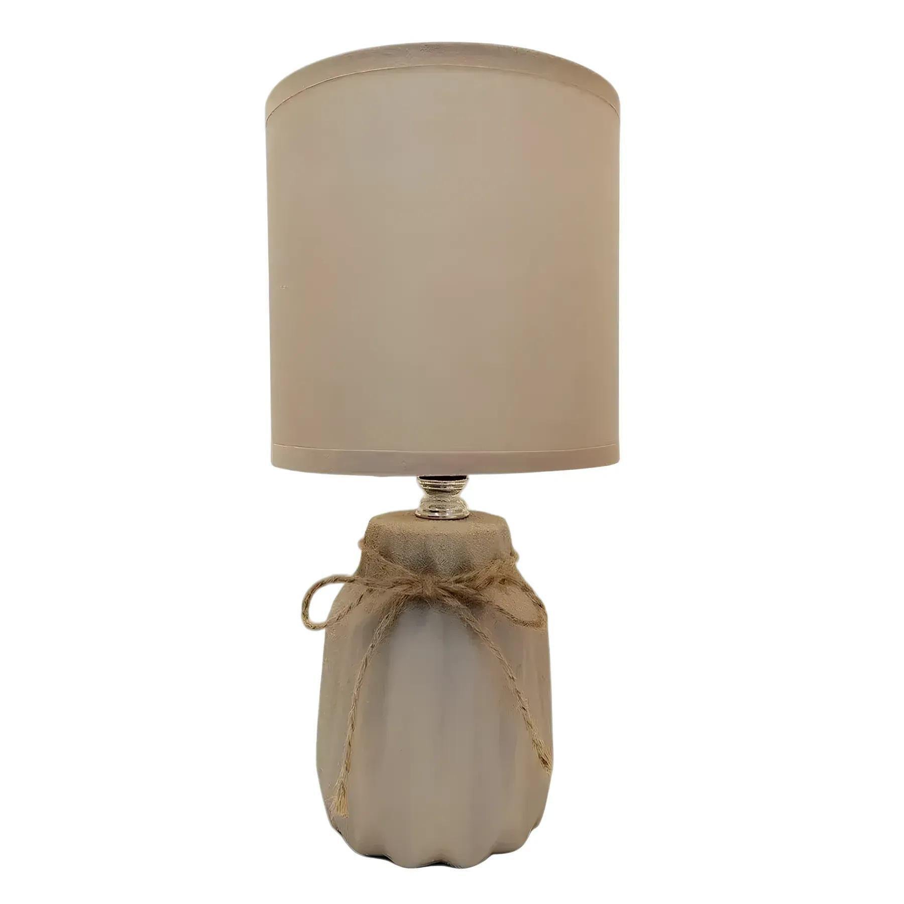 Настільна лампа Valeso з керамічним корпусом одинарна Е14 IP20 HS8869 Бежевий (28689237)