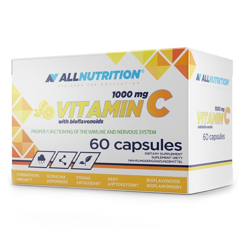 Витамин C AllNutrition Vitamin C with Bioflavonoids 1000 mg 60 капс. (22577-01) Витамин C AllNutrition Vitamin C with Bioflavonoids 1000 mg 60 капс. (22577-01)