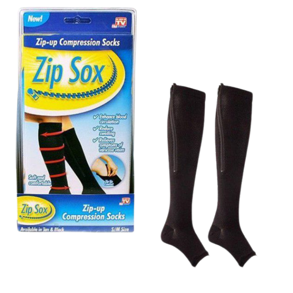 Гольфы Zip Sox компрессионные S-M Черный (758876)