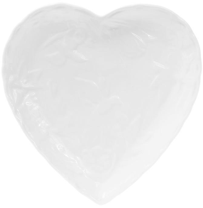 Набор фарфоровых блюд White City Сердце 20 см 4 шт. Белый (BD-988-153-4) Набор фарфоровых блюд White City Сердце 20 см 4 шт. Белый (BD-988-153-4)