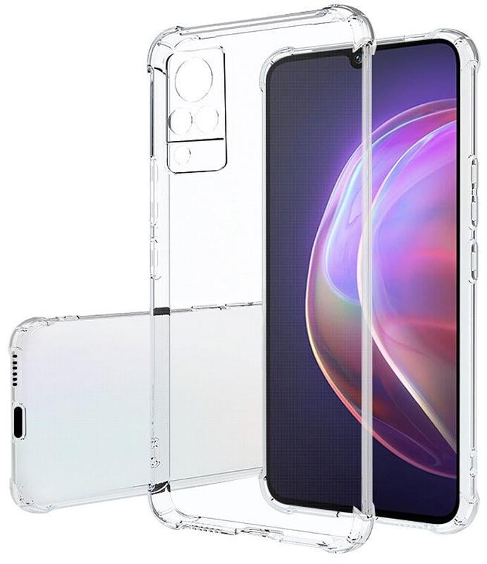 Прозрачный чехол UltraAir MultiCam для Vivo V21e (усиленный углами) (23557)