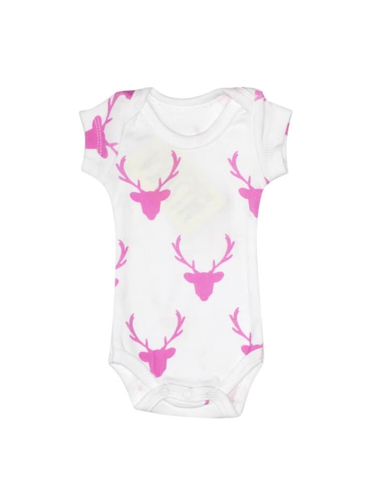 Боди детский Олени 50 см Белый (1591-50)