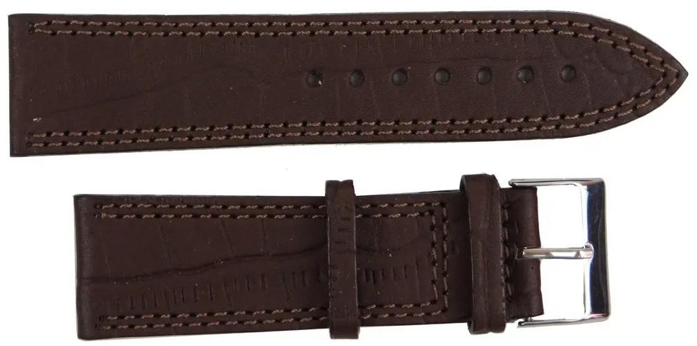 Ремешок для часов кожаный Mykhail Ikhtyar 24 мм Коричневый (super550_S24-519S brown)