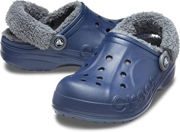 Сабо чоловічі Crocs Unisex Baya Lined Fuzz Strap Clog р. 43-44 Синій (12633)
