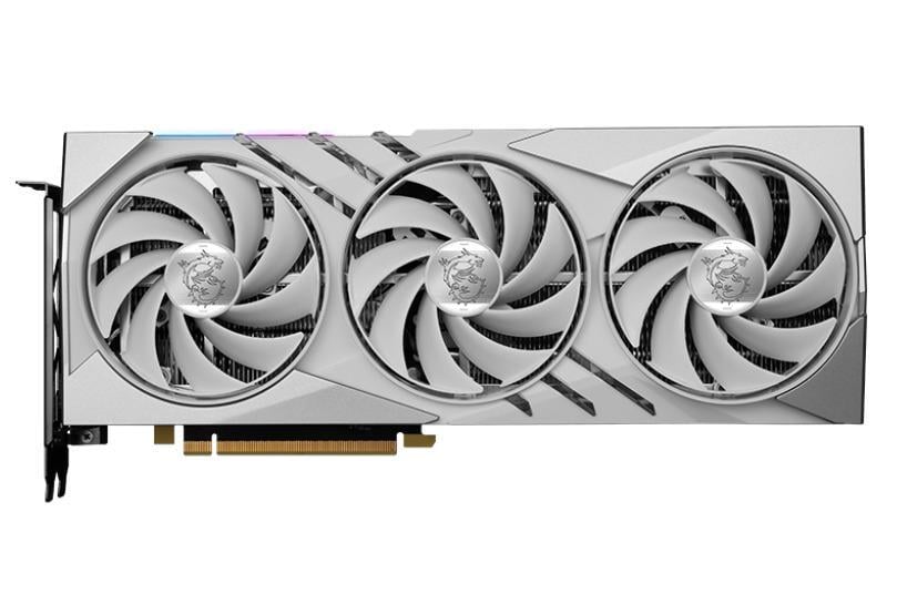 Видеокарта MSI RTX 4060Ti 16Gb Gamingx SLIM White RTX 4060 Ti Gamingx SLIM White 16G GDDR6 128 bit PCI-E 4.0x8 - фото 1