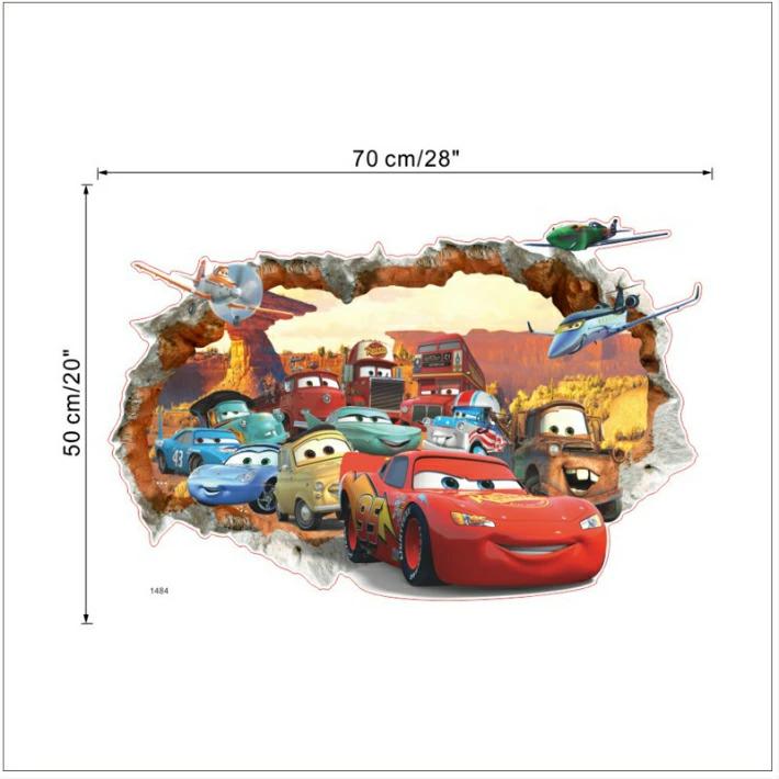 Наклейка вінілова дитяча Тачки для дитячої кімнати для хлопчиків 50х70 см - фото 2 Наклейка вінілова дитяча Тачки для дитячої кімнати для хлопчиків 50х70 см - фото 2