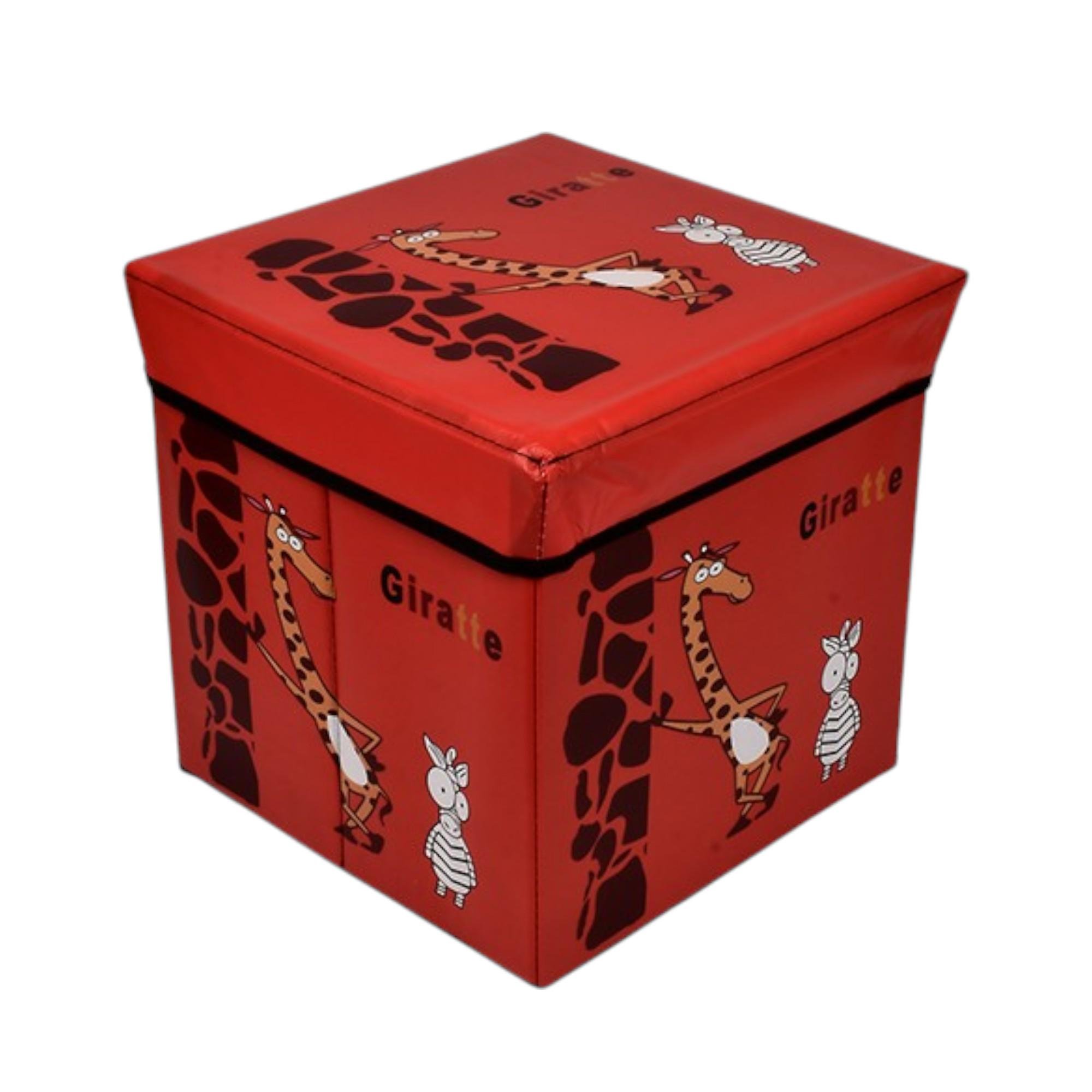 Коробка с крышкой Stenson R89687 для хранения вещей 31×31×31 см Красный (WW01369)