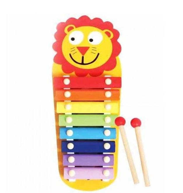 Деревянная игрушка LimoToy Львенок MD 2377 Ксилофон