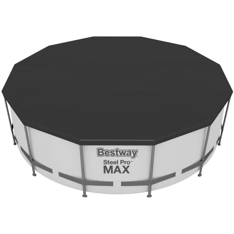 Бассейн каркасный Bestway Steel Pro Max с картриджным фильтром/тентом/лестницей 457х122 см/16015 л (LN7-BW56438) - фото 3