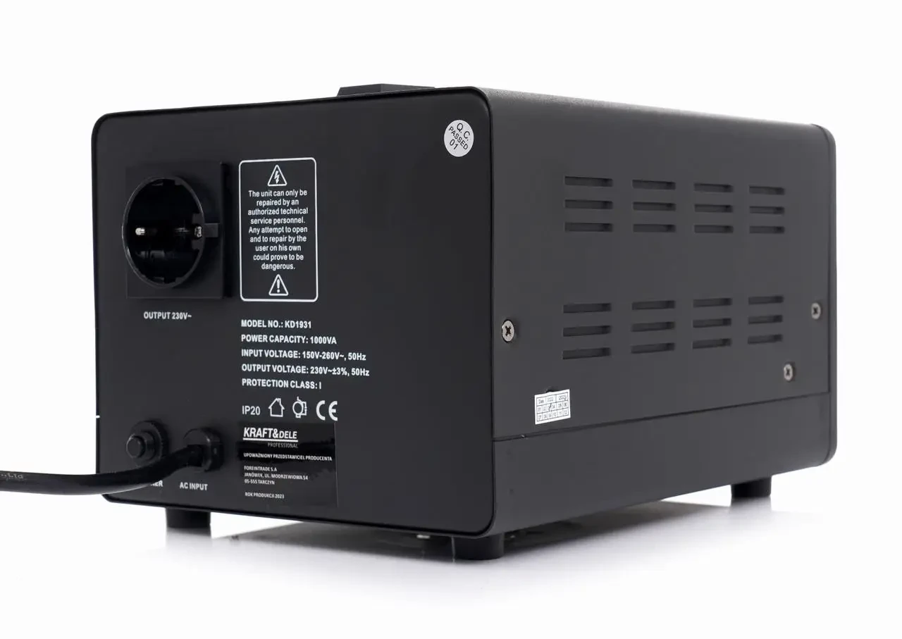 Стабілізатор напруги Kraft&Dele KD1931 AVR 1000ВА 230В (1260) - фото 4