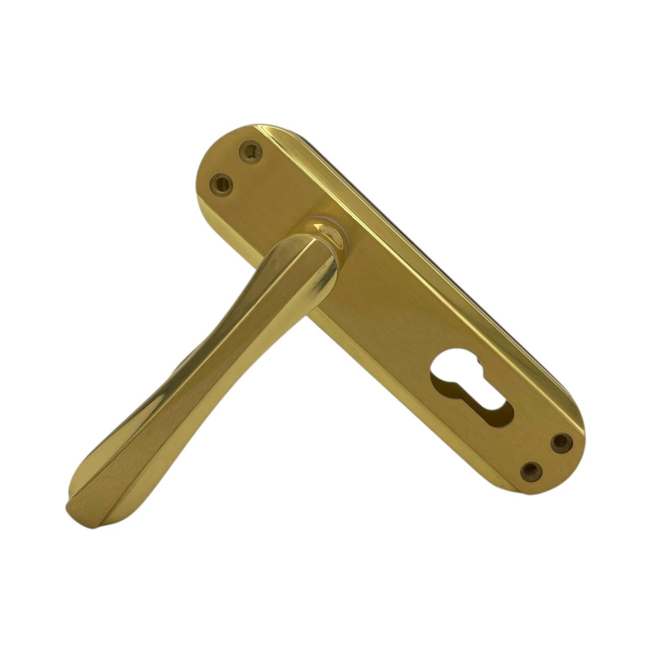 Дверные ручки межкомнатные под сердцевину Ozcanlar Yonca Kisa Yale Sari 62 мм (360052)