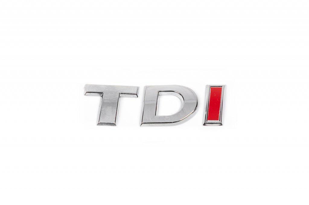 Надпись TDI TDхром Iкрасная Davs Auto для Volkswagen Golf 6 abs-пластик Хром