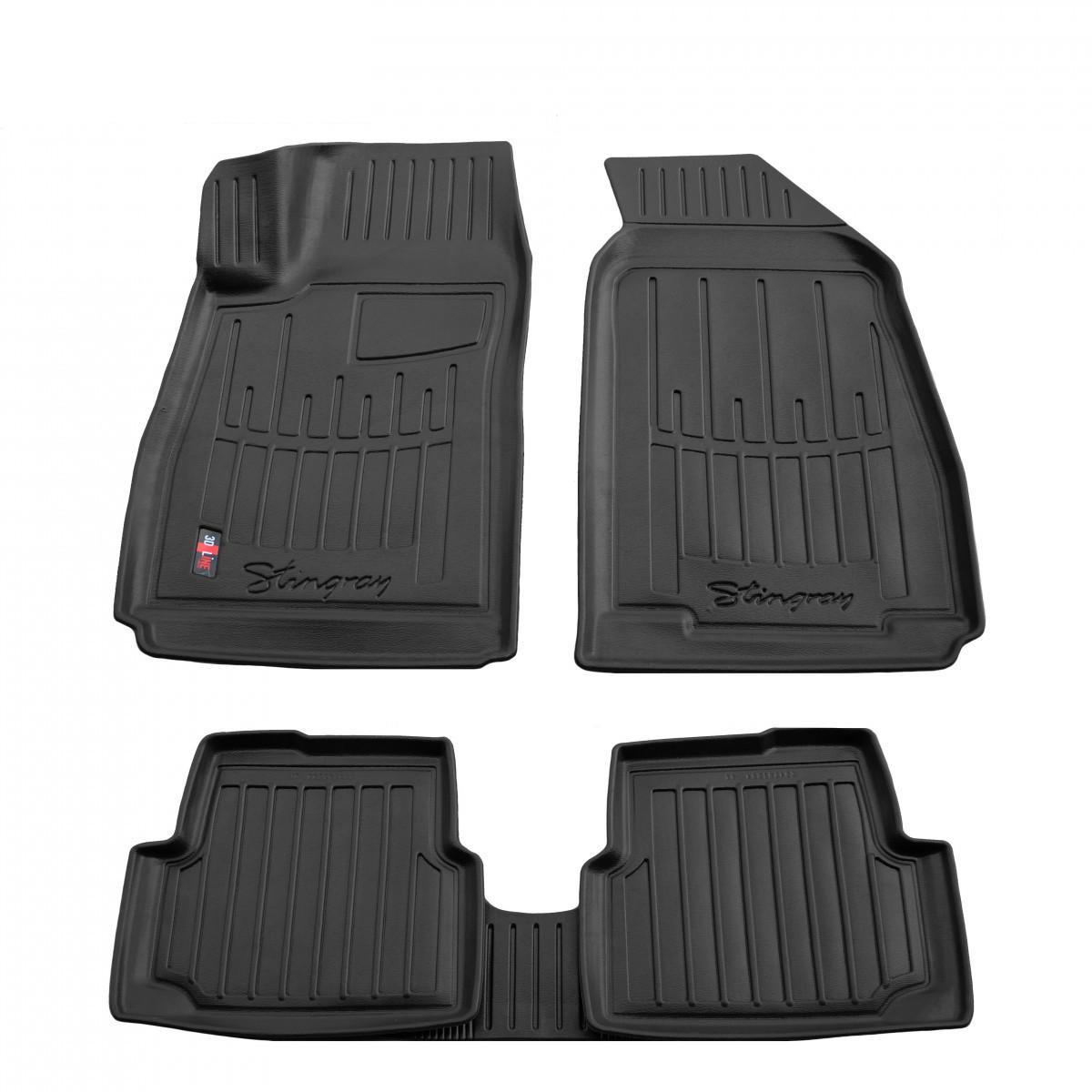 Коврики резиновые Stingray для Ravon R4 2016-/Chevrolet Cobalt II 2012- с бортом ТЕП 5 шт. (5045025)