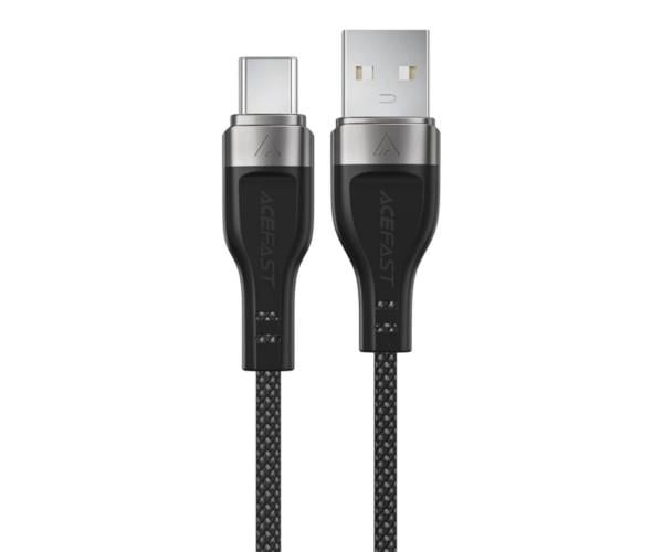 Кабель Data Acefast C11-04 USB-Type-C 3A 1,2 м Black (066974316280224)