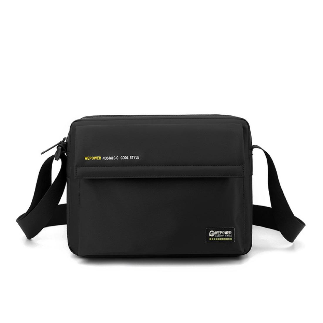 Мужская сумка функциональный мессенджер с ручкой Royal Bag AT08-5830A Черный (8180)