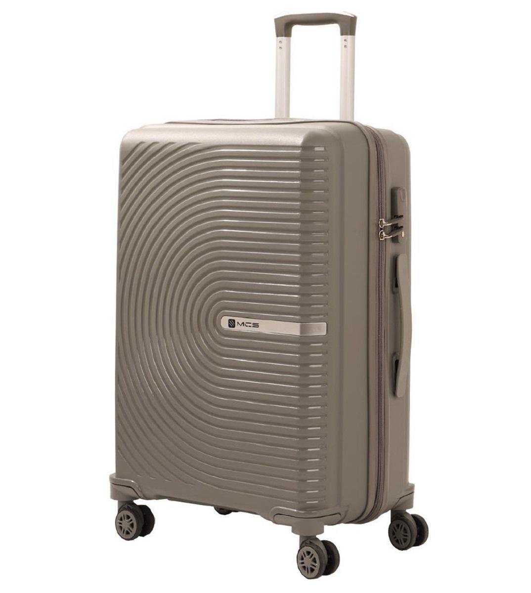 Чемодан пластиковый MCS V374 большой Серый (Mp00123)