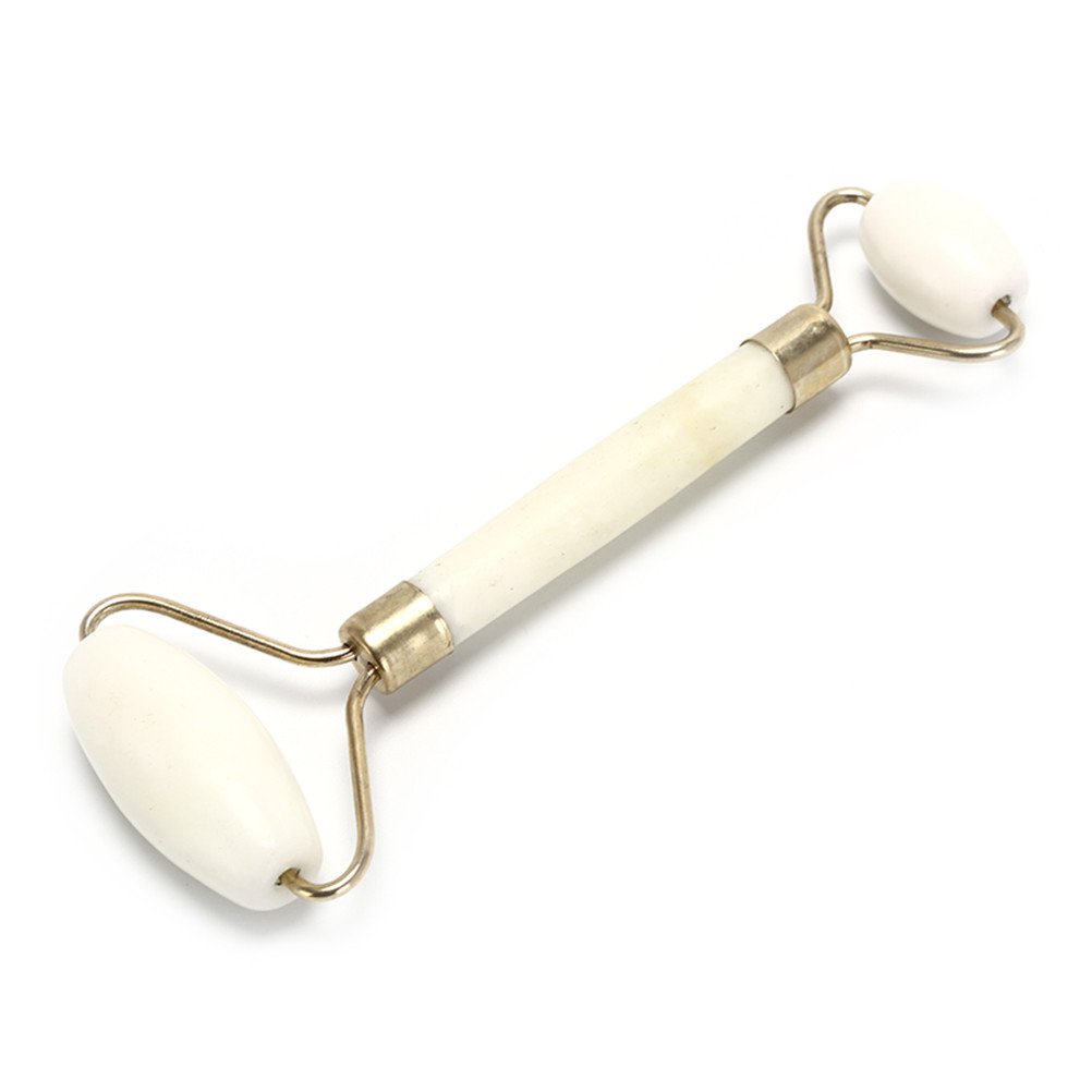 Массажер валик гладкий нефрит Белый (GS035)