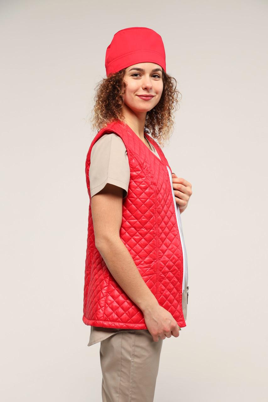 Жилет медичний жіночий теплий TopLine Аляска р. 48 Червоний (31500-03-(48) - фото 4 Жилет медичний жіночий теплий TopLine Аляска р. 48 Червоний (31500-03-(48) - фото 4