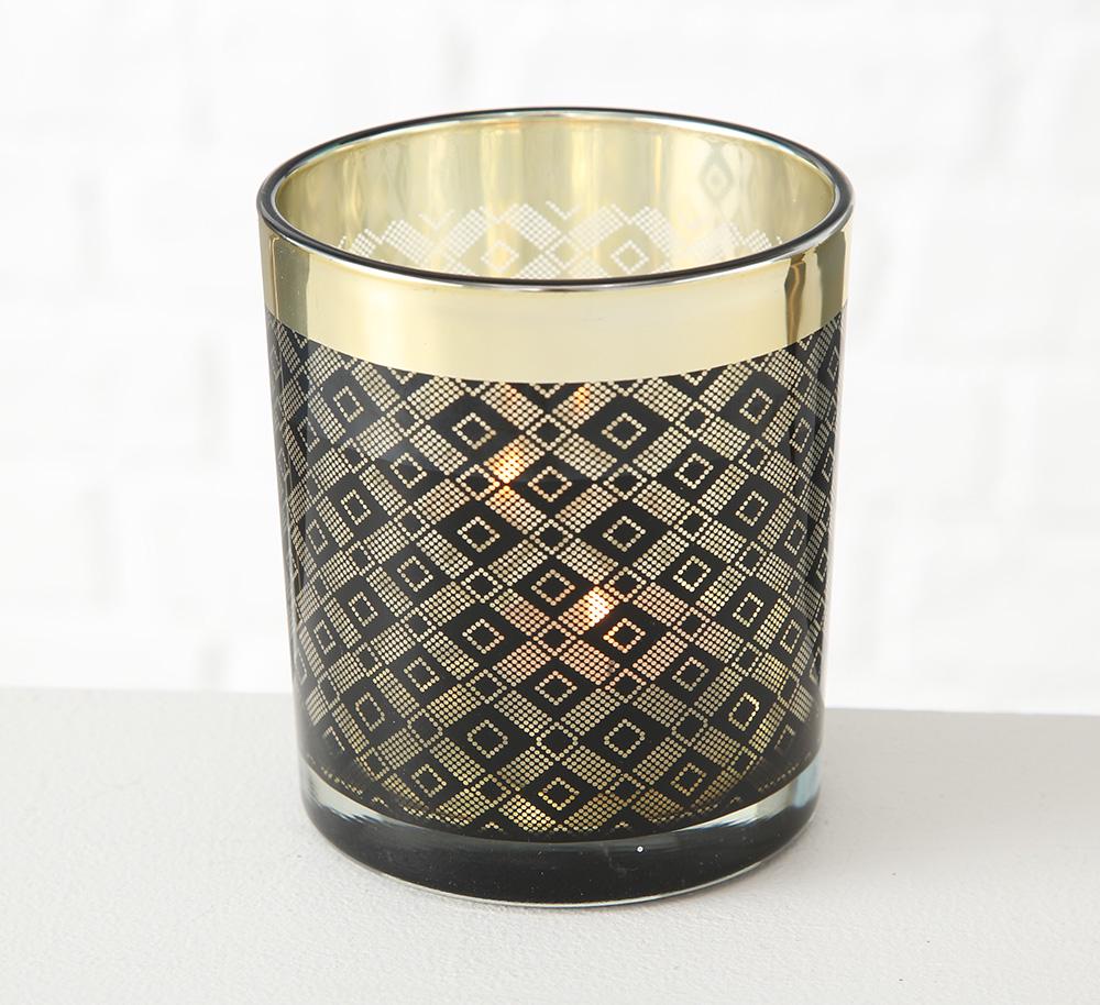 Набір 2-х свічників Олівер чорне скло h8-10см Гранд Презент 1017291-1 звезда - фото 6 Набір 2-х свічників Олівер чорне скло h8-10см Гранд Презент 1017291-1 звезда - фото 6