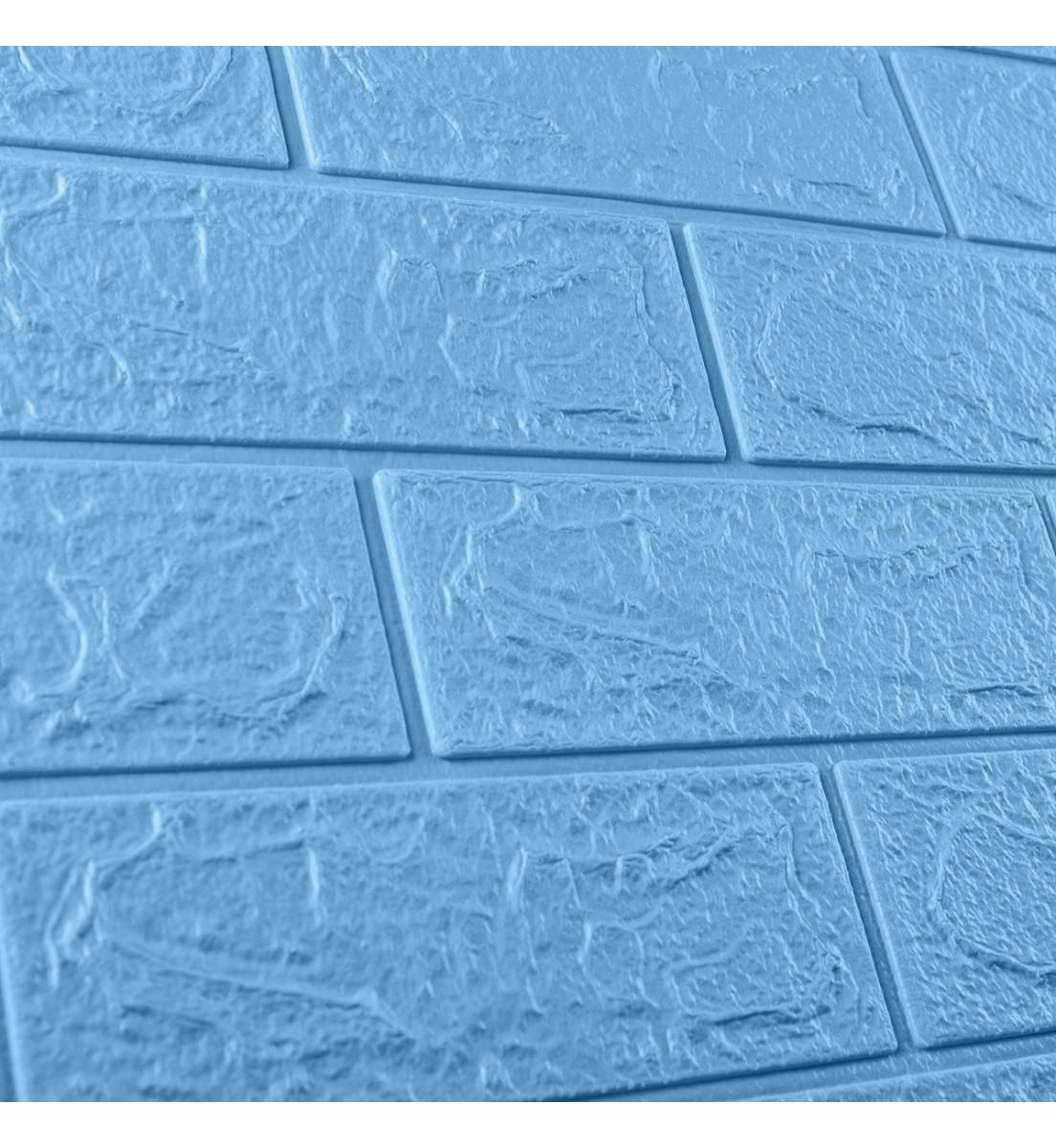 3D-панель декоративная самоклеящаяся под кирпич 700x770x3 мм Бирюзово-синий (BN3-025) - фото 4 3D-панель декоративная самоклеящаяся под кирпич 700x770x3 мм Бирюзово-синий (BN3-025) - фото 4