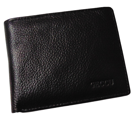 Кошелек мужской из натуральной кожи Geccu 107 Черный (1741201475)
