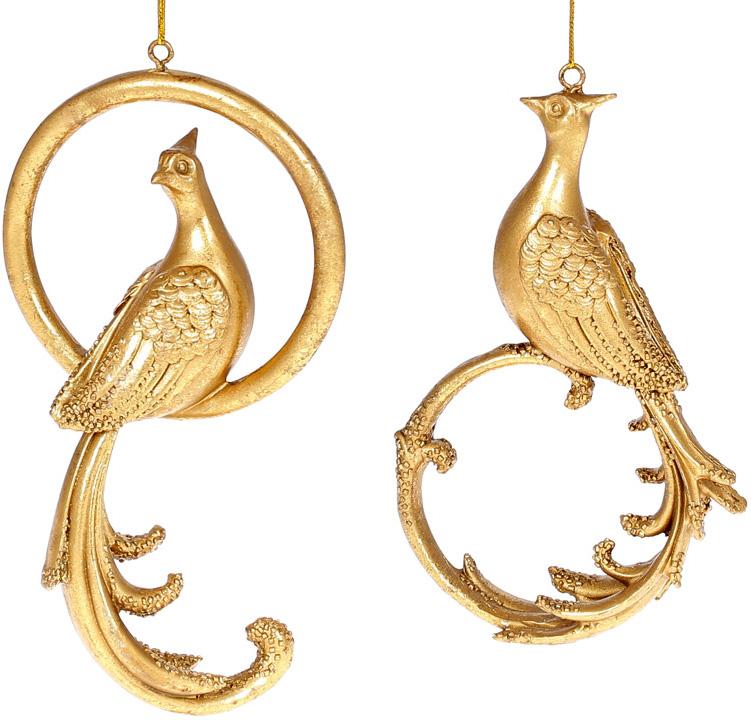 Набор подвесных фигурок Павлин и Кольцо Золото (BD-SG37-825)