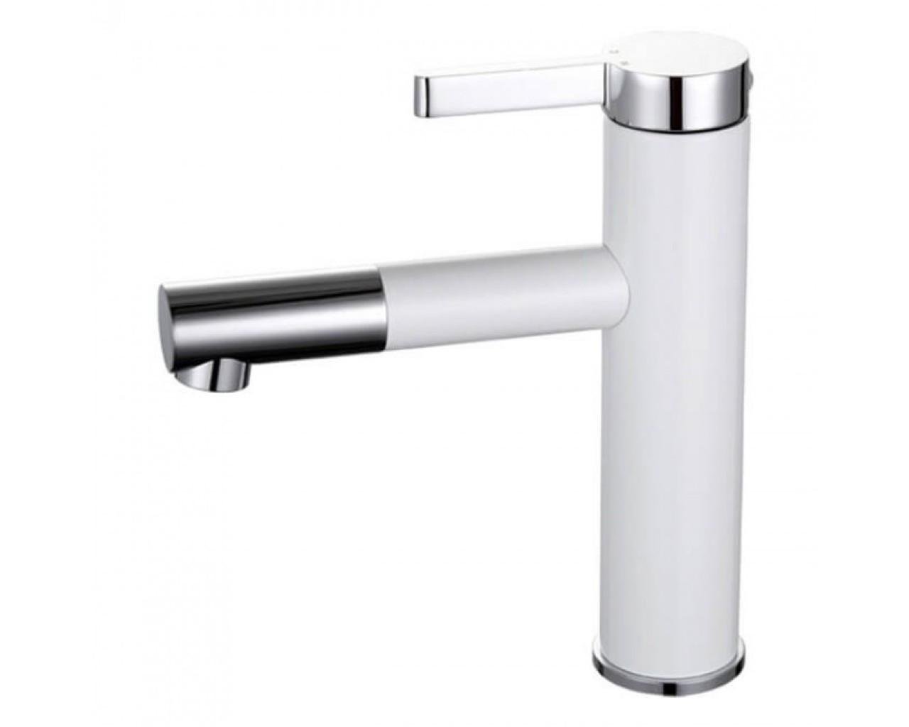 Змішувач для умивальника Frap F1052-14 1036121 одноважільний Білий (102574) Змішувач для умивальника Frap F1052-14 1036121 одноважільний Білий (102574)