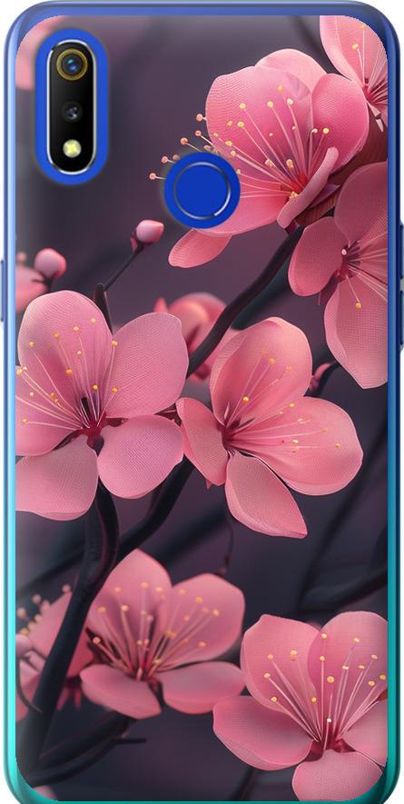 Чехол на Realme 3 Пурпурная сакура (6075u-1869-42517) Чехол на Realme 3 Пурпурная сакура (6075u-1869-42517)