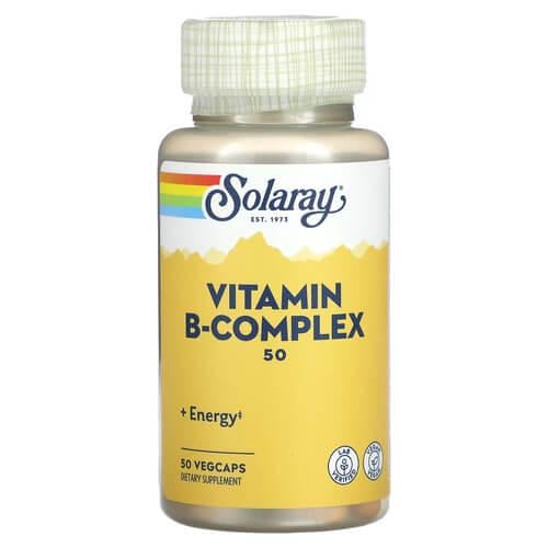 Комплекс витаминов группы В Solaray Vitamin B-Complex 50 мг 50 VegCaps (SOR-04270)