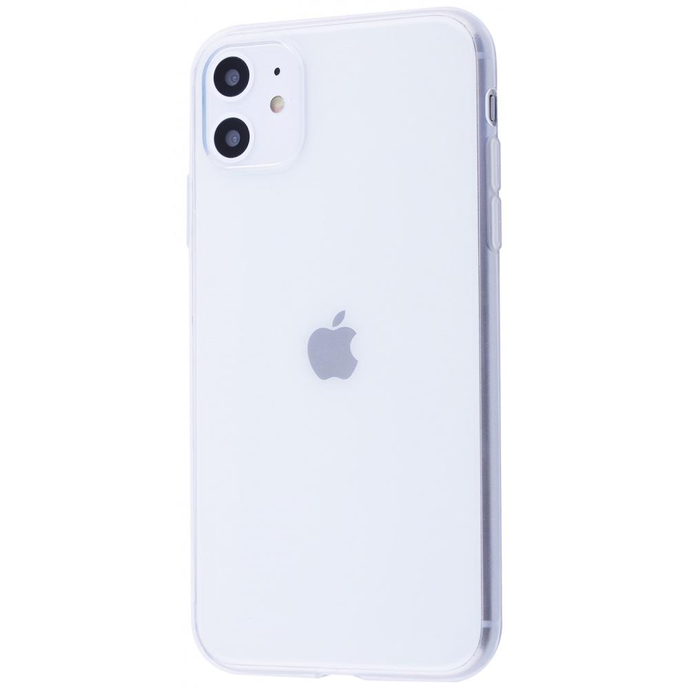 Чехол PRC силикон 5 мм для iPhone 11 White