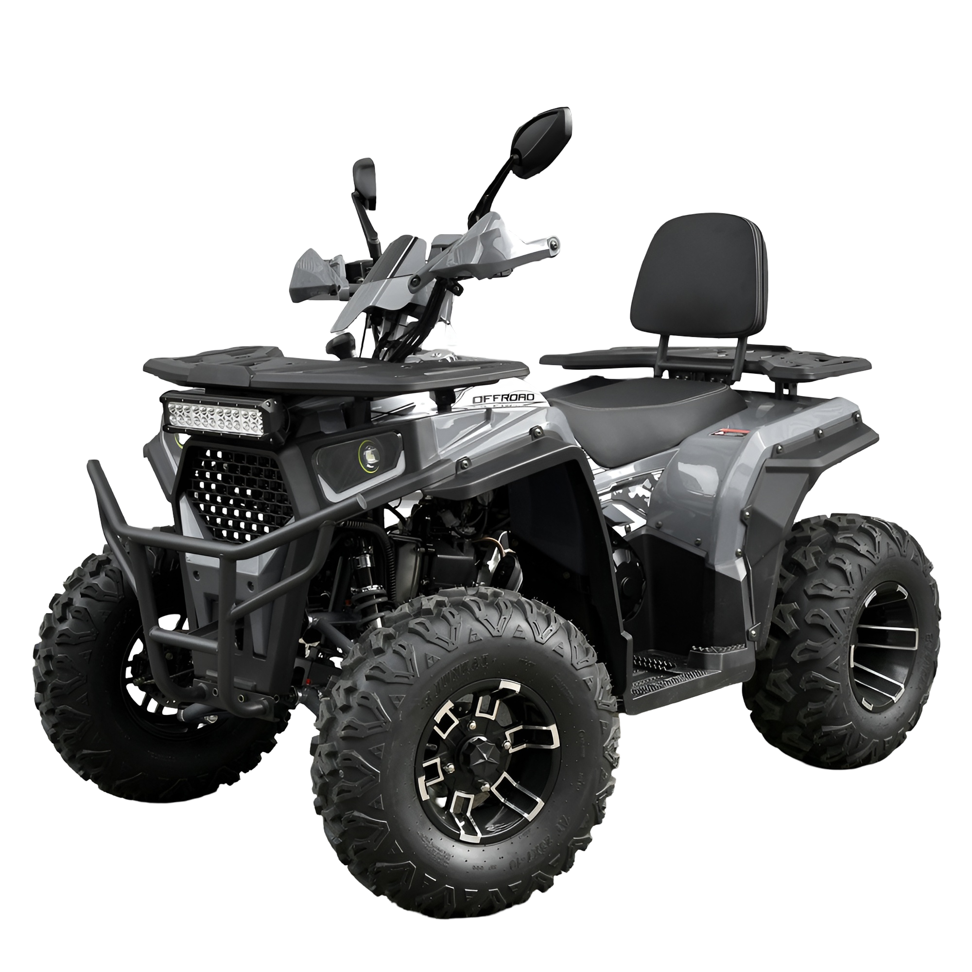 Квадроцикл бензиновый Profi 12V9 Ah колеса 10" Серый (AFB200-11)