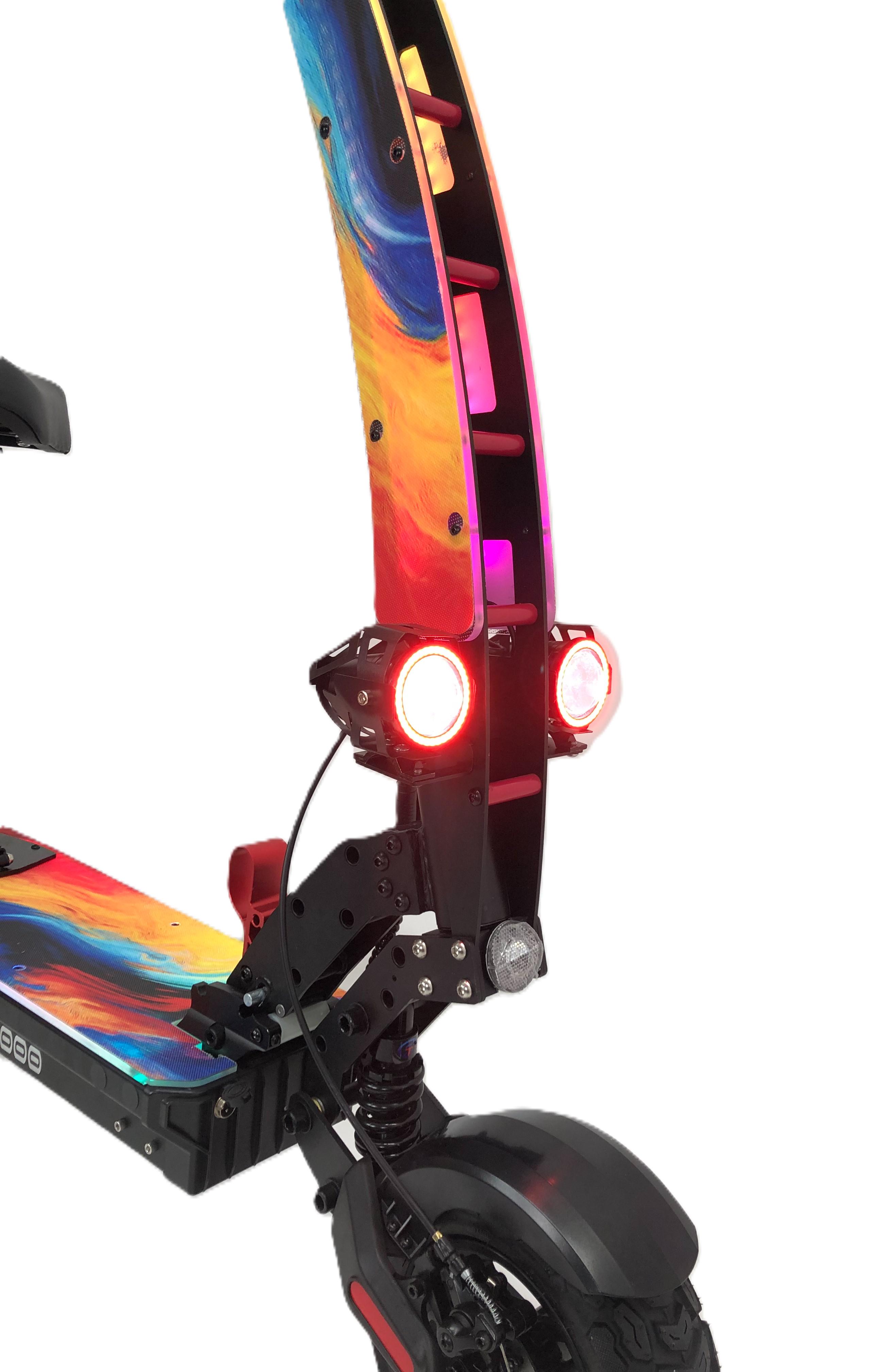 Електросамокат TESLA 24000 2000W 48V 24Ah с плавающей подсветкой - фото 5 Електросамокат TESLA 24000 2000W 48V 24Ah с плавающей подсветкой - фото 5