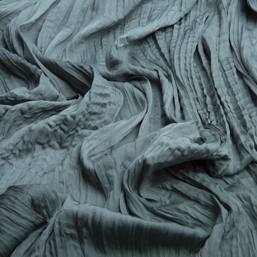 Ткань плательная шелк креш Джура 108 гр/м2 т/ментол