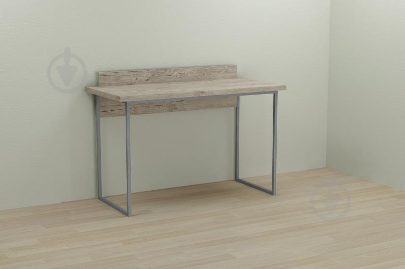 Комп'ютерний стіл Ferrum-decor Скай 75x120x60 сірий ДСП Дуб Шервуд 32мм Комп'ютерний стіл Ferrum-decor Скай 75x120x60 сірий ДСП Дуб Шервуд 32мм
