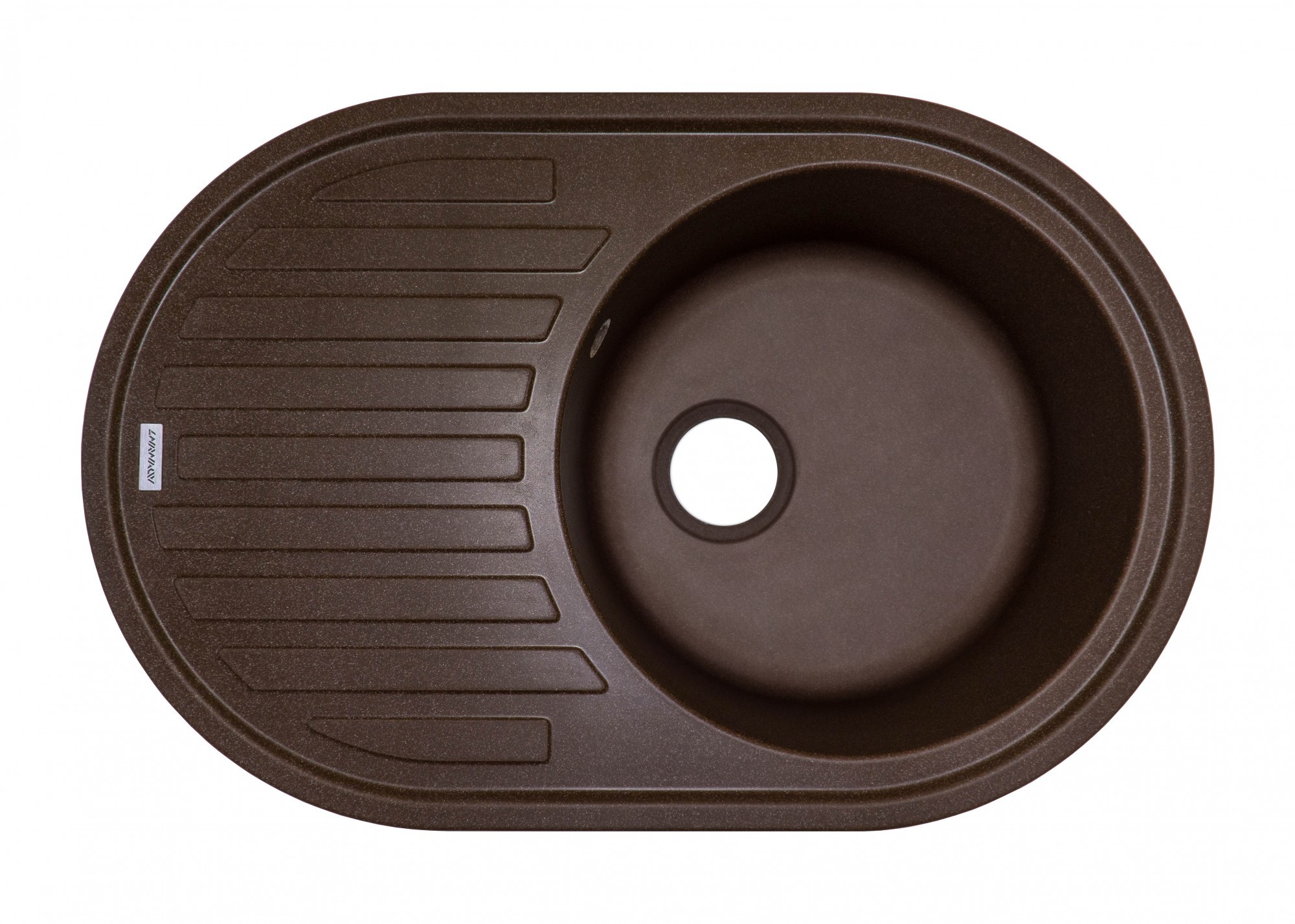 Мойка для кухни Adamant Ellipsis (brown-05) 77х50х20 см - фото 4 Мойка для кухни Adamant Ellipsis (brown-05) 77х50х20 см - фото 4