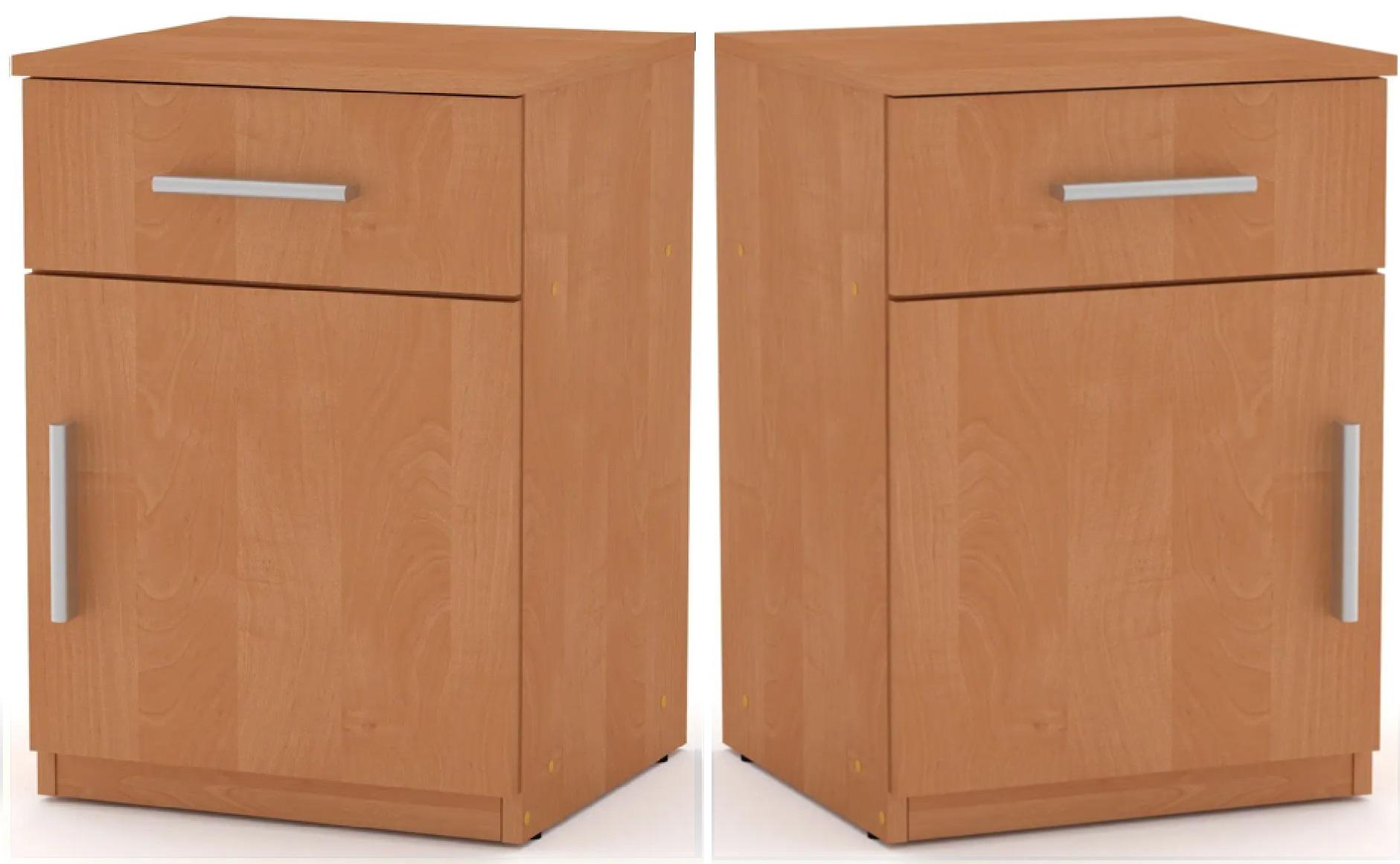 Тумба приліжкова комплект 2 шт. Компаніт ПКТ-3 Вільха (26650413)