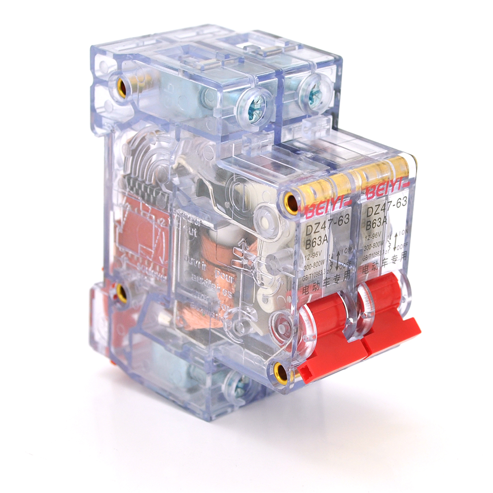 Автоматический выключатель BEIYI DZ47-63-2P-B63A 63A двухполюсный (34532)