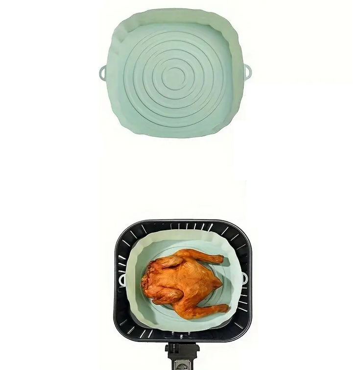 Форма силиконовая для аэрогрилей и аэрофритюрниц Зеленый (W6232) - фото 4 Форма силиконовая для аэрогрилей и аэрофритюрниц Зеленый (W6232) - фото 4