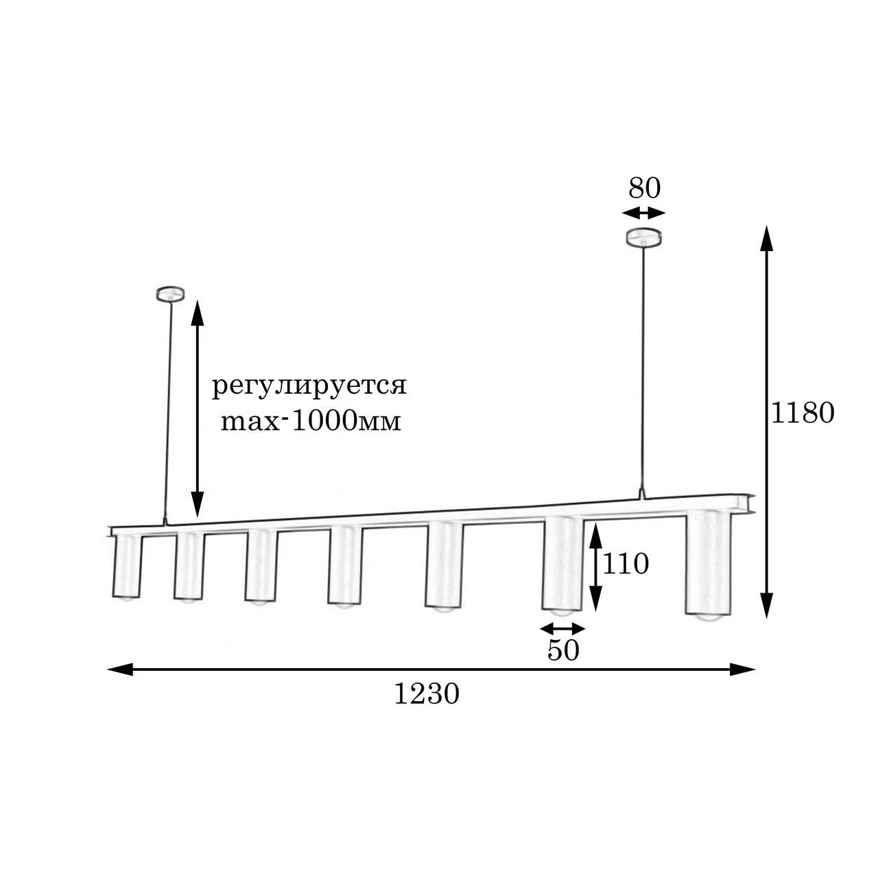 Люстра подвесная в стиле лофт MSK ELECTRIC Tube NL 2450-7 BK (6644d11e0d3b1a608a6c5fcf) - фото 7 Люстра подвесная в стиле лофт MSK ELECTRIC Tube NL 2450-7 BK (6644d11e0d3b1a608a6c5fcf) - фото 7