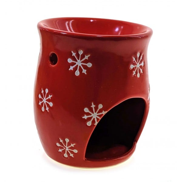 Аромалампа керамічна Snow 10х8х8 см Red