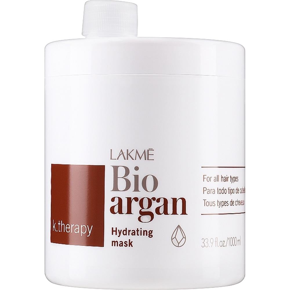 Маска для волосся зволожувальна Lakme K.therapy Bio-argan Hydrating Mask з аргановою олією 1000 мл (43010)